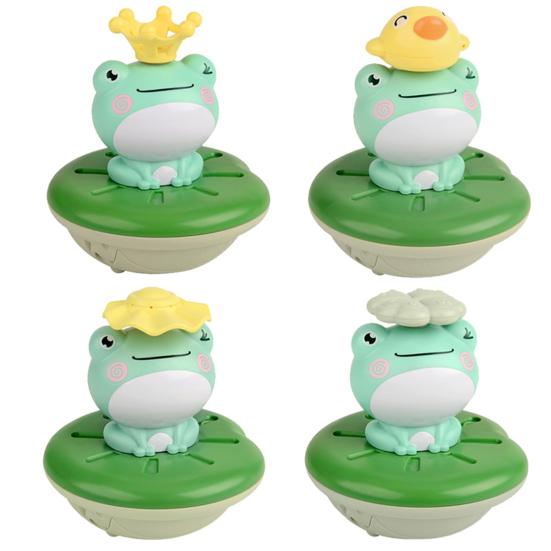 Frog Water Spray Toy for Kids Outdoor Water Play Pump with 4