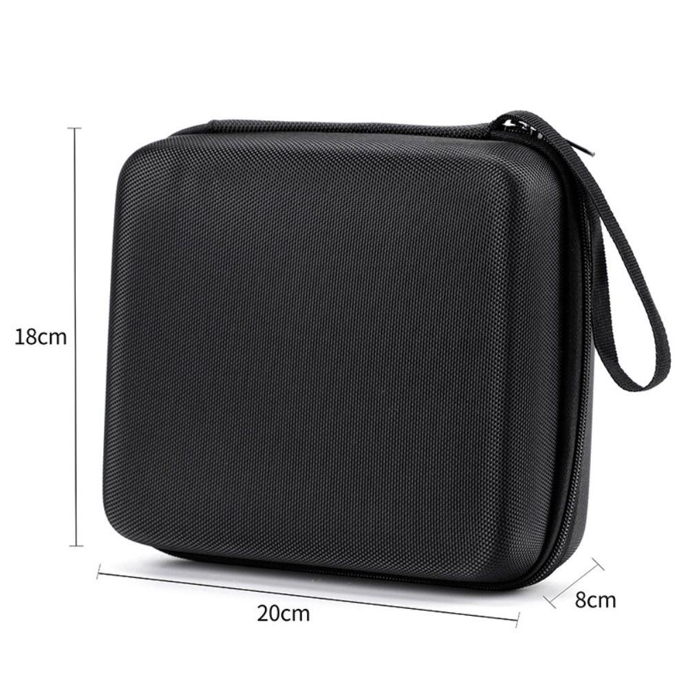 New Hard Shell EVA Storage Box Mini Portable Zipper Earphone Case Black Protective Storage Case Charging Cable