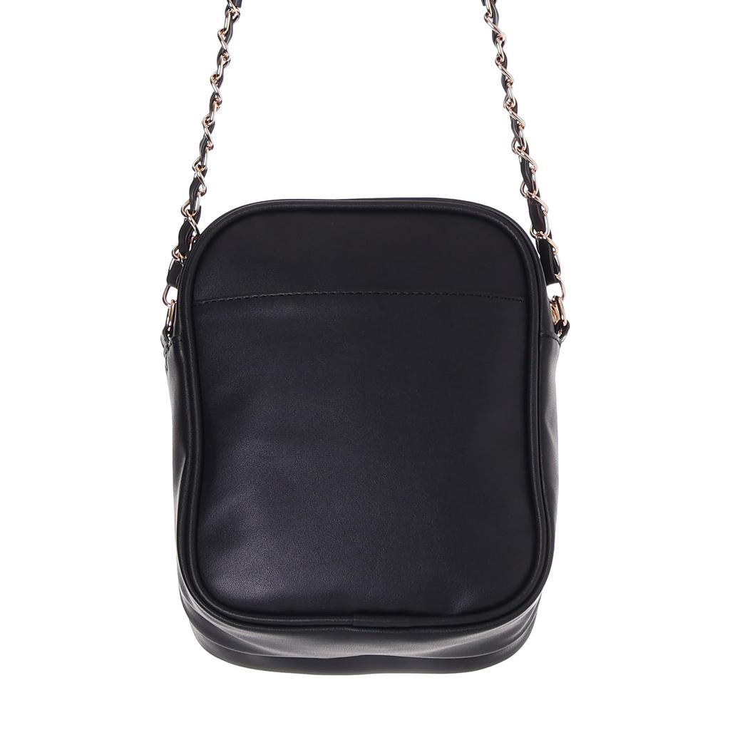 Sanrio Hello Kitty Kuromi Shoulder high x 16cm wide x 9cm Synthetic with Glitter Plate & Bag, 20.5cm deep, Leather, (Hello Kitty)