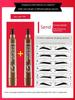 Eyebrow Pencil for Men, Beginners, Long-Lasting, Waterproof, Non-Fading, Sweat-Proof, Four-Pronged Eyebrow Pencil for Lazy Men, Beginners