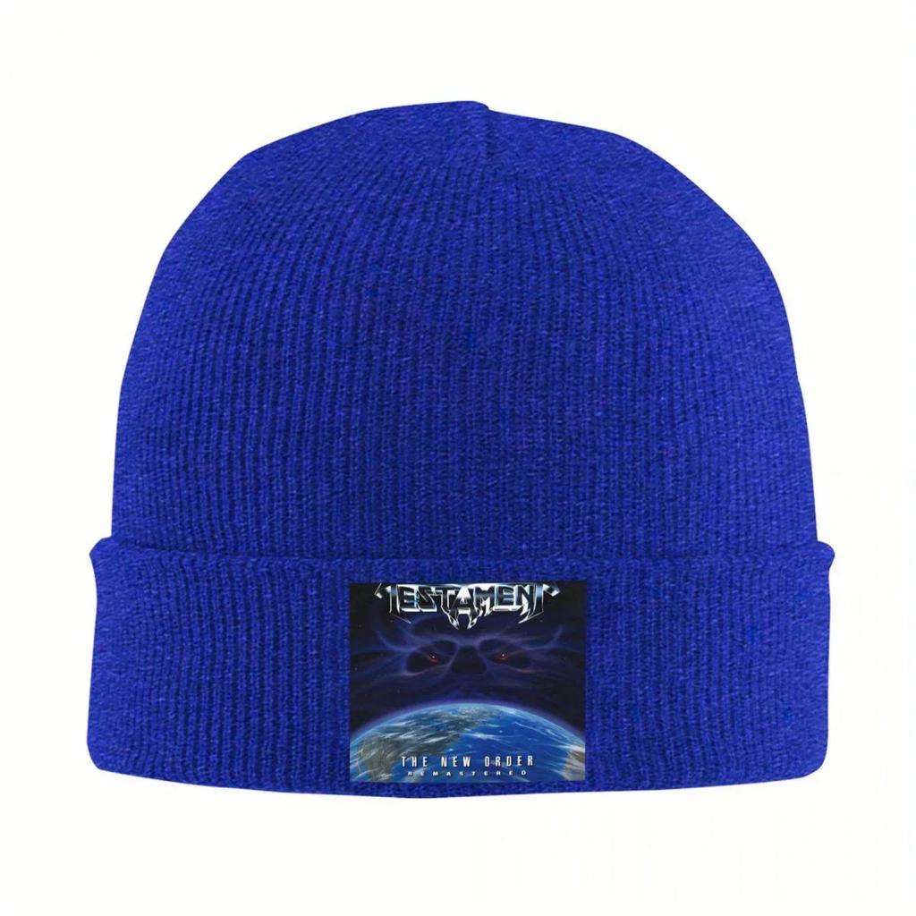 New TestaUnisext The New Order Knitted Hat For Women Unisex Beanie Autumn Winter Hat Thrash Metal Rock Warm Melon Cap
