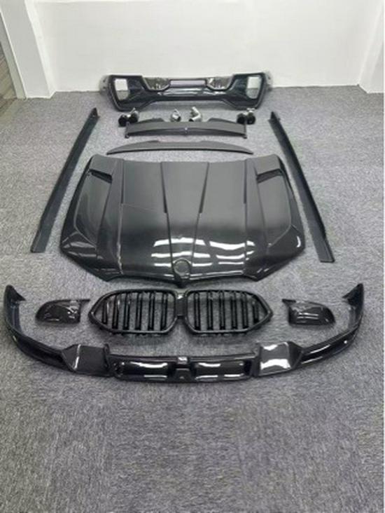 Carbon Fiber Front Lip, Rear Lip, Hood, Rear Wing, Side Skirts, and Grille for BMW X6/G06/X6M/F96.