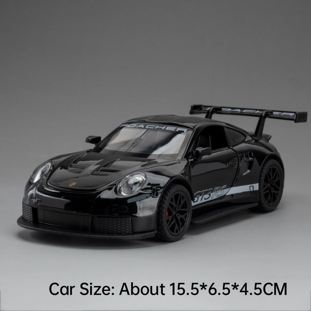1:32 Scale 911 GT3RS Car Model Toy Doors Opened Alloy Body Cars Sound Light Rubber Tires Models for Kids Birthday Presents