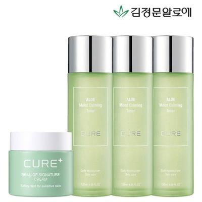 [Kim Jungmoon Aloe] Calming Toner 3 + Signature Cream