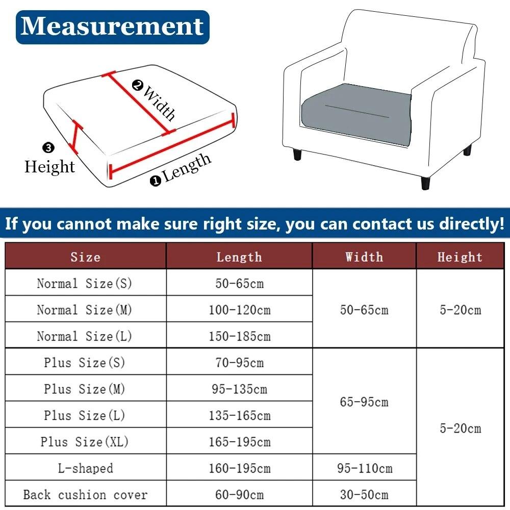 Soft Velvet Sofa Cover High Stretch Sofa Cushion Cover Living Room Spandex Sofa Seat Couch Cover for Home L-shape Sofa Slipcover