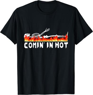 NEW LIMITED Comin' In Hot Funeral Director Crematory Mortician Cremation T-Shirt