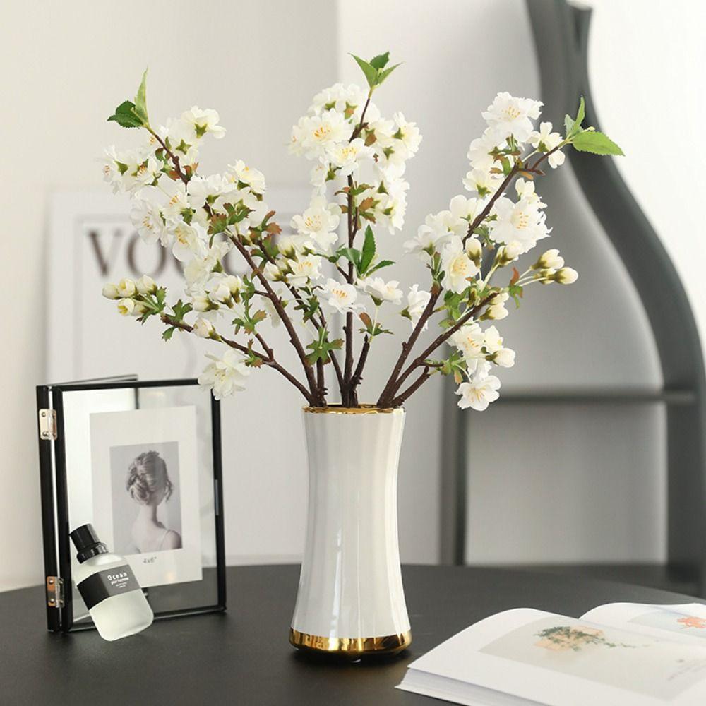 

DIY Silk Cherry Blossom Branch Real Touch Fake Flower Christmas Decor