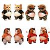 3D Belly Animal Sticker 3D Shiba Inu Dog Stickers Soft  Squeeze Sensory Decals Decoration Stickers for Scrapbooking Mobile Phone