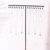 Portable Alloy Jewelry Organizers Stand Space Saving Necklace and Bracelet Holder Fashionable Home Accessory