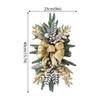 60cm Flower Wreath Staircase Decoration Christmas Hanging Nordic Home Festival Scene Atmosphere Props