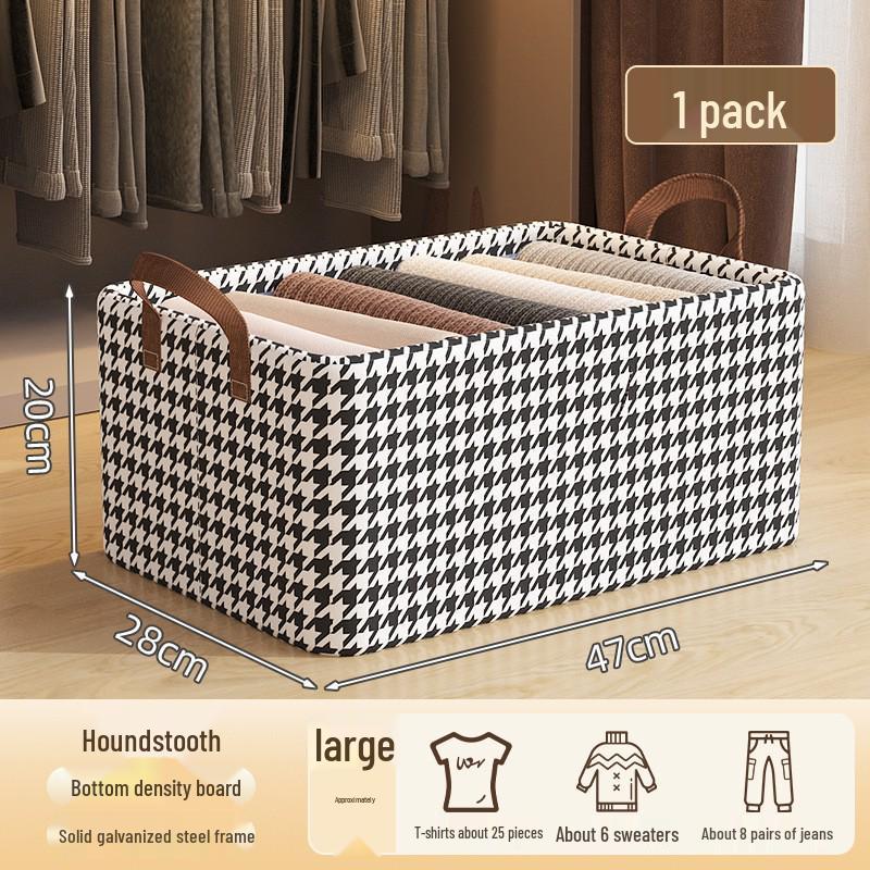 Foldable Extra Large Waterproof Storage Bin with Steel Frame