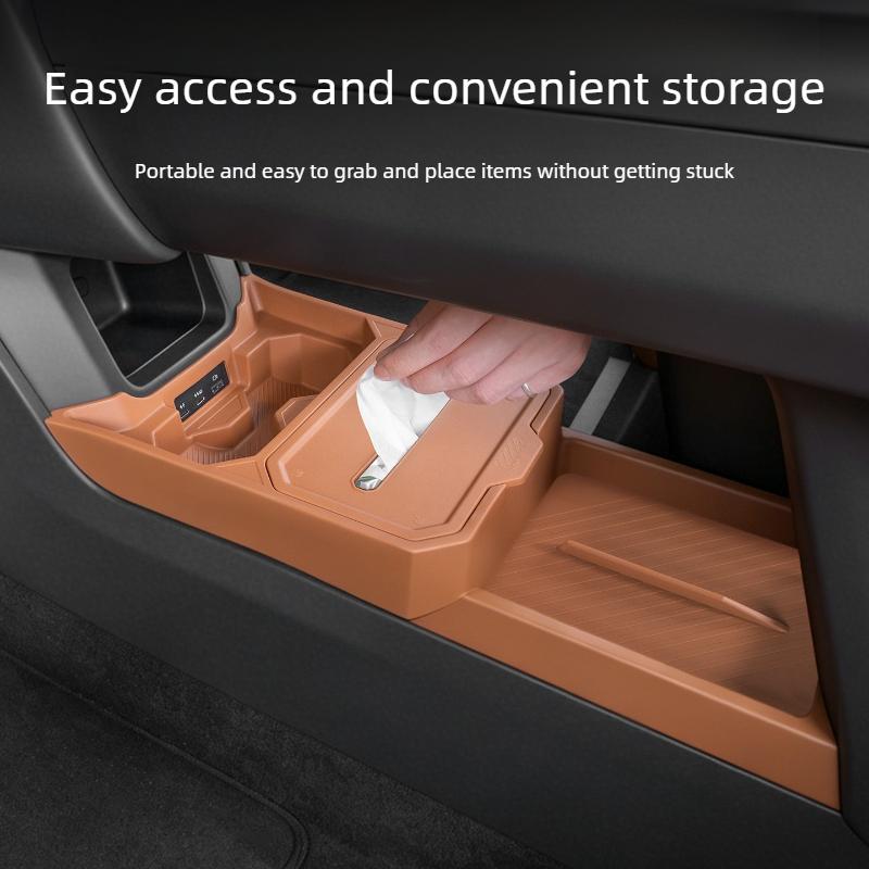 For Chery ICAUR V27 2026 Under Central Control Storage Box Tissue Box Car Interior Organizer Accessories