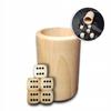 Holz-Würfelbecher 5 Würfel Großes Set