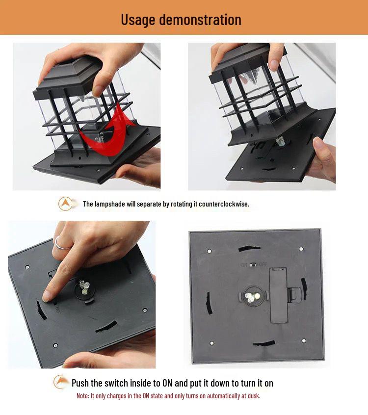 Solar European-Style Outdoor Courtyard Post Light