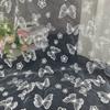 1yard Bridal Wedding Gown DIY Lace Fabric Flower Butterfly Embroidery Mesh Fabric for Fashion Dress Garment Handmade Sewing