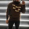 New sweater love skull print polyester fleece print hoodie jumper hot sale