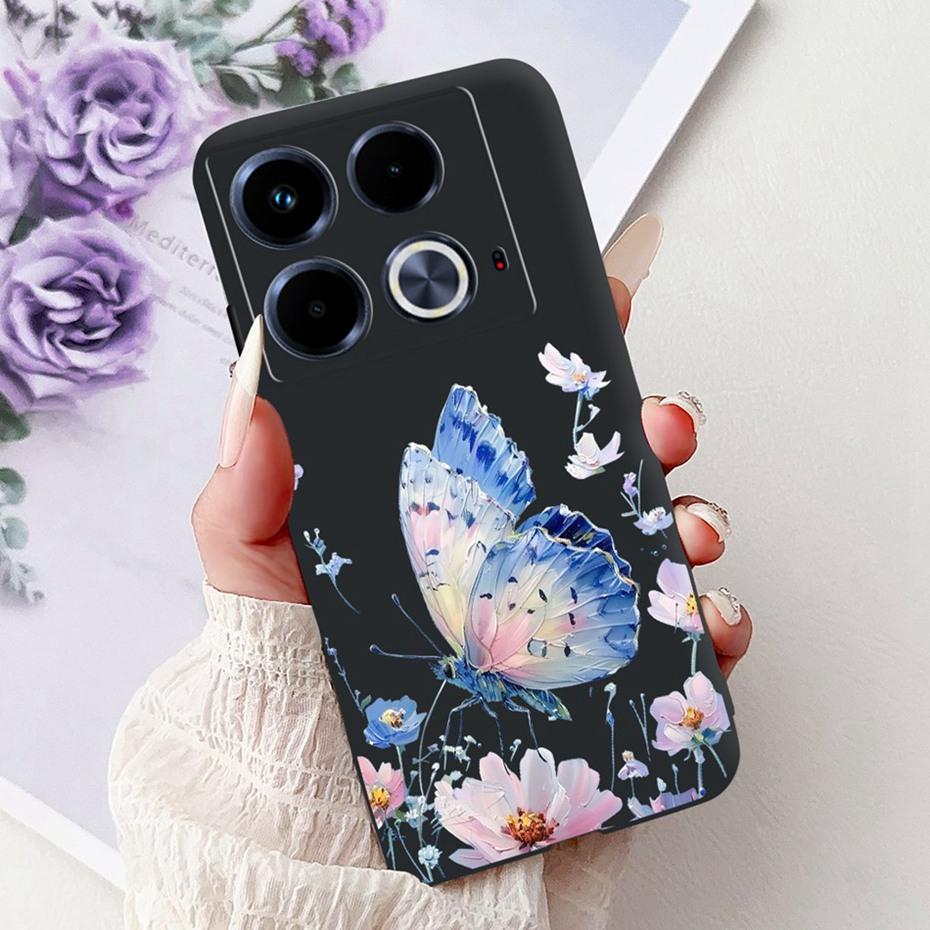 Cute Painting Phone Case For Infinix Note 40 40Pro Pro+ Soft Silicone TPU Back Cover For Infinix Note40 Pro Plus Cases Bumpers