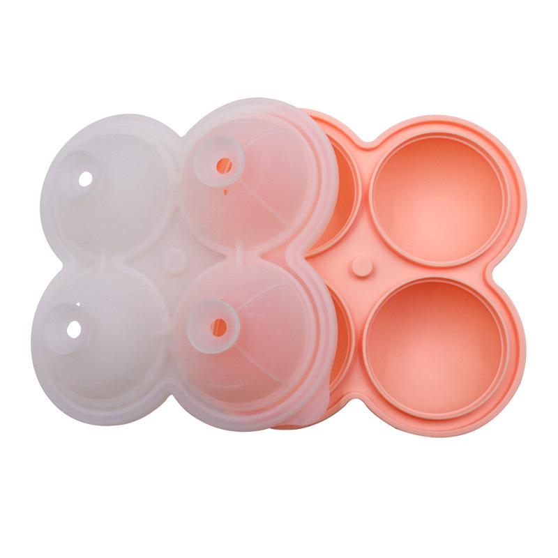 Vassoio per palline di ghiaccio in silicone con imbuto per whisky e vino