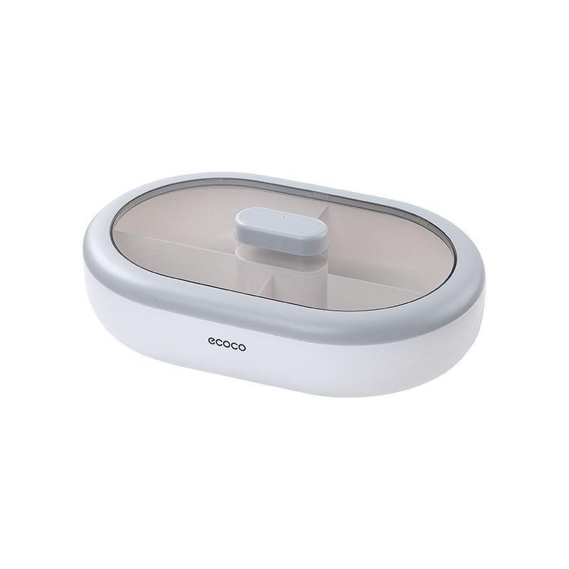 

Журнальный столик для гостиной, фруктовая тарелка, простая легкая роскошная ветроореховая тарелка для хранения закусок, отделение с крышкой, коробка для конфет и фруктов