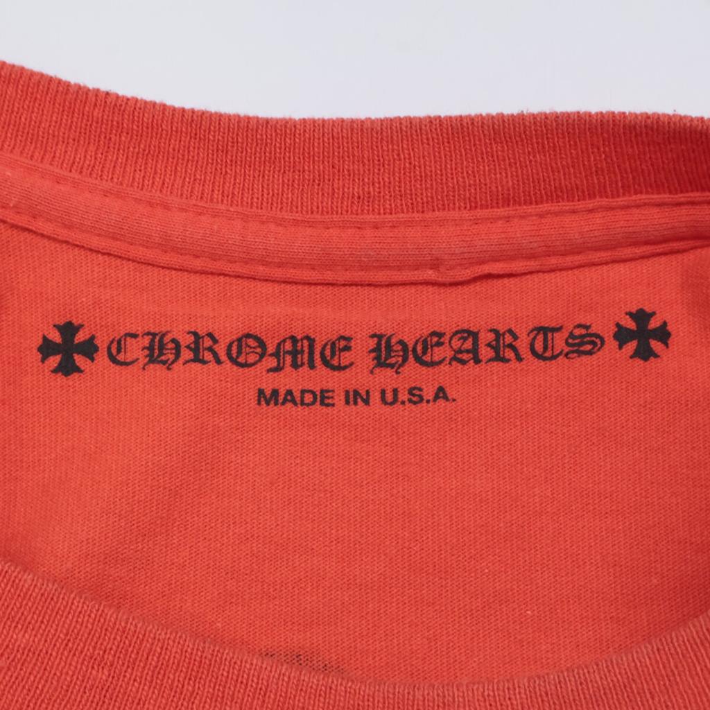 CHROME HEARTS XMatty Boy Sadistic Lipstick Short Sleeve T-Shirt/ Tops XXL OrangeUsed