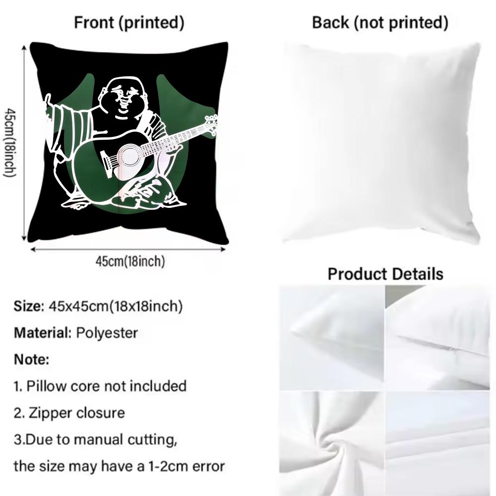 jeans T-True ReligionS logo Cushion Cover 2-in-1 Reversible Plush Pillow Cover | Car/Sofa/Bed | Perfect Gift