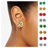 Star Ribbon Merry Christmas Earrings Snowflake Wrap Bow Stud Earrings  Party