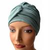 Women's Turban Sara Smooth Mint Bamboo Hat Also for Post-Chemotherapy
