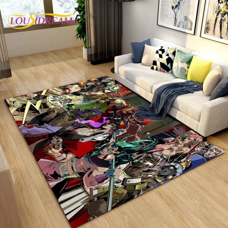 Hades Zagreus Gioco Giocatore RPG Tappeto Area, Tappeto Tappeto per Soggiorno Camera da Letto Divano Zerbino Decorazione, Tappetino Antiscivolo per Gioco Bambini