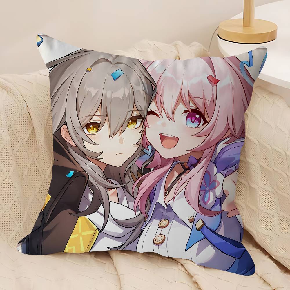 

H-Honkai Star Rail Personalized Pillow Cover Kids Bedroom Wild Party Decor Pillowcase Kid Birthday Shower Gift 12x12Inch