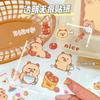 Cute Cartoon Capybara Stickers For Diy Scrapbook Journal Decoration Kids Craft Decals