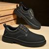 Fashion New large size men's 100% cowhide leather shoes comfortable sports thick sole non-slip men's high quality casual shoes