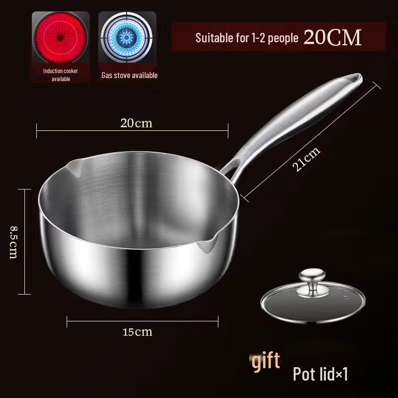 Юкихира-кастрюля Zhishi из нержавеющей стали 316