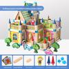 Wooden Castle Building Blocks Set For Kids With Diy Construction And Parentchild Interaction
