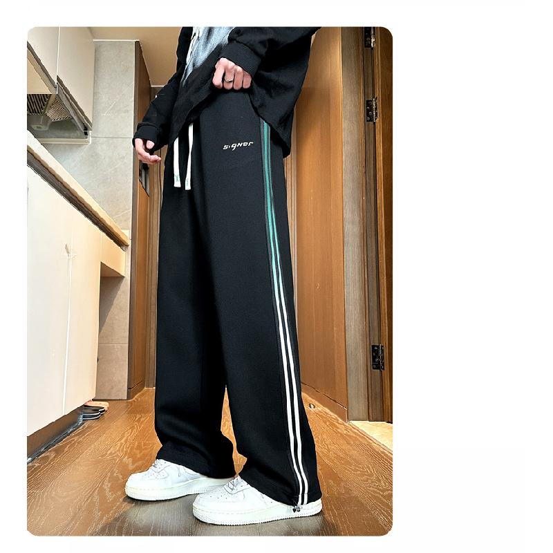 2026 New Casual Pants Loose Long Pants Straight-Leg Pants Men's Versatile Sports Pants