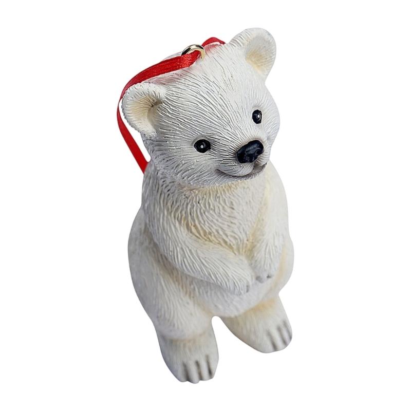Lovely Bear Suspended Decoration For Deck Porch Environmental Friendly Rosin Handbuilt Decoration