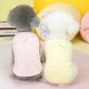 Cute Bow Dog Vest Fashion Solid Dog Clothes Summer Sling Puppy Shirt Soft Cotton Cat Vest Pet Pullovers Chihuahua Poodle Apparel