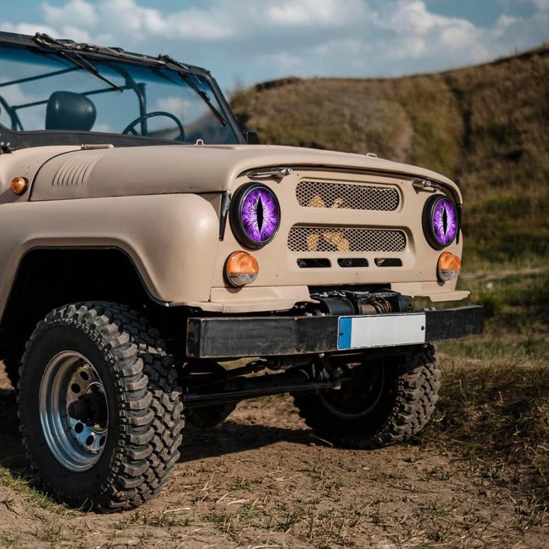 Beast Eye Wrangler Scheinwerferaufkleber - Transparente Autoaufkleber