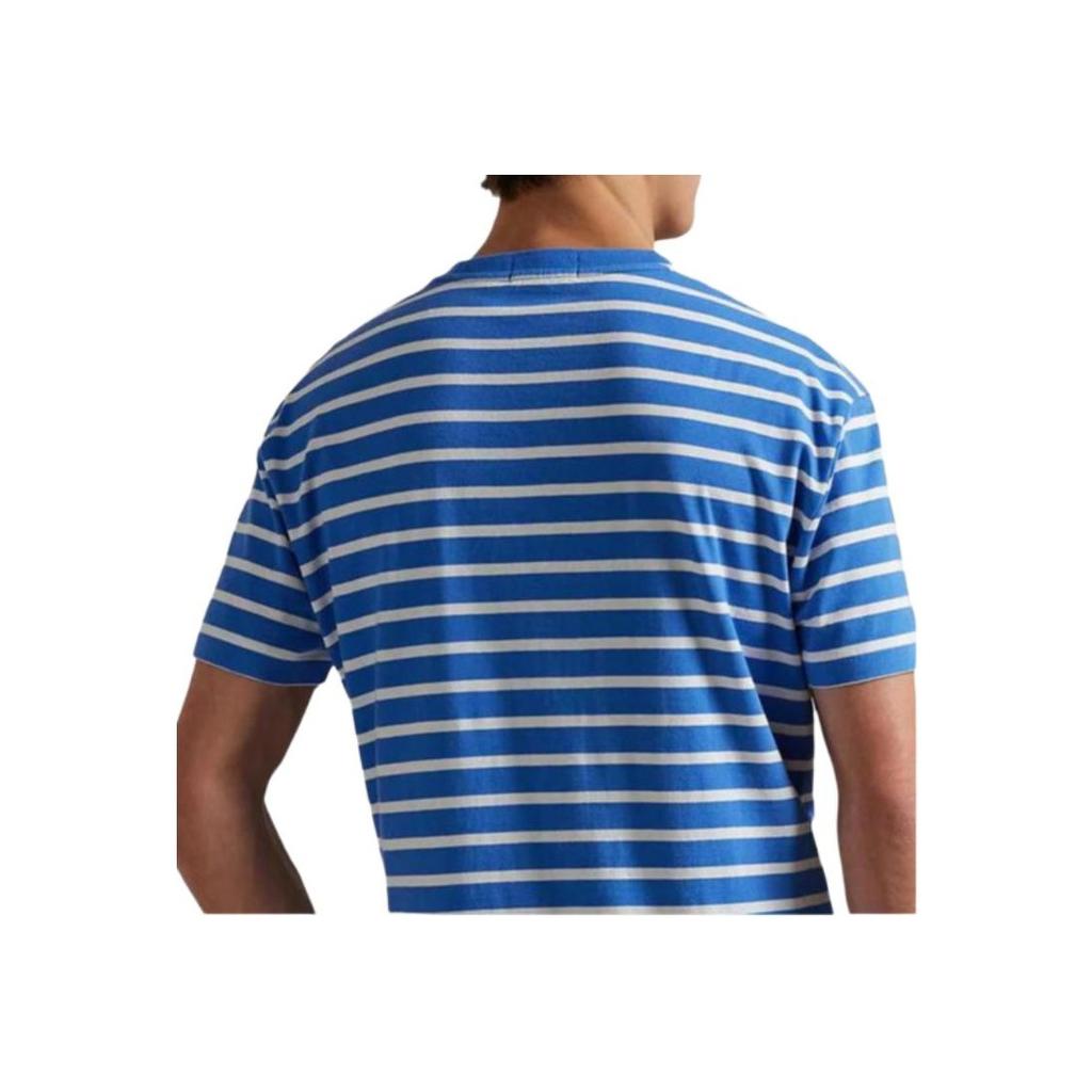 Polo Ralph Lauren Ss25 Striped Logo Crew Neck Slim Fit T-Shirt Men T-Shirts 710938134-006