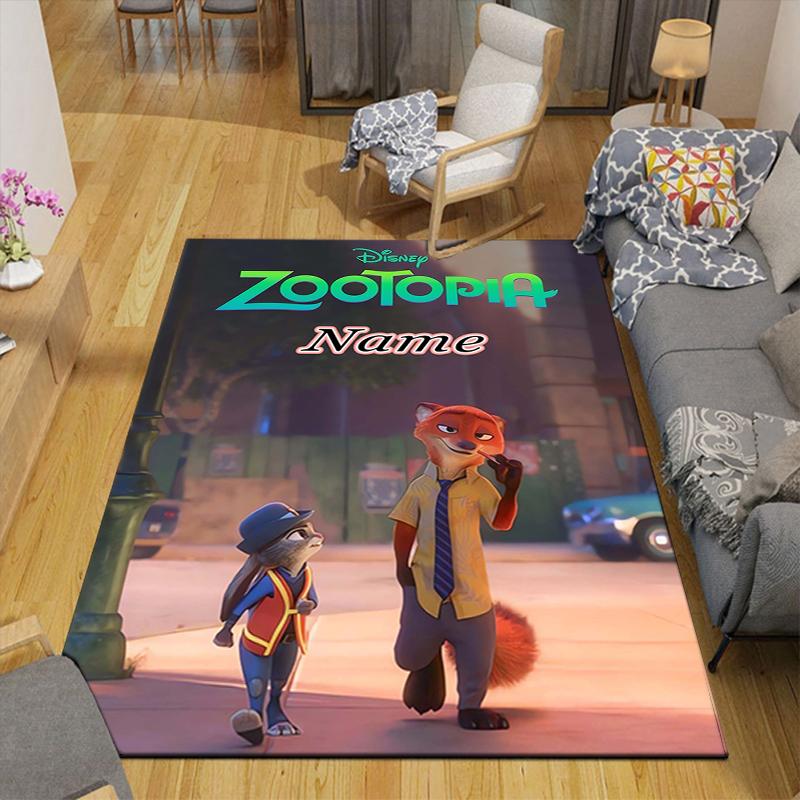 Custom 1Pc Fox Hare Adventure Rug Office Carpet Indoor Outdoor Entrance Doormat Nonslip Soft And Comfortable Living Room D916367