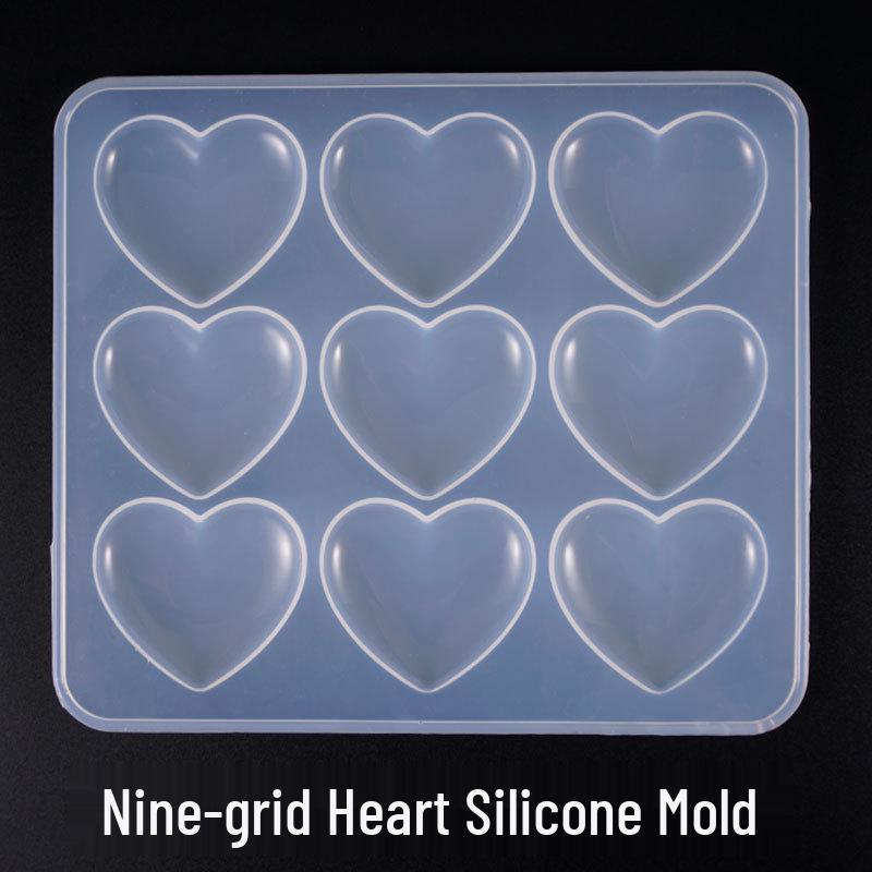 Irregular Heart-Shaped DIY Silicone Resin Mold for Creative Cake Design