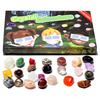 Crystal Advent Calendar 2025 24 Days Christmas Countdown Calendar with 24 Natural Gemstones Crystals Christmas Advent Calendar