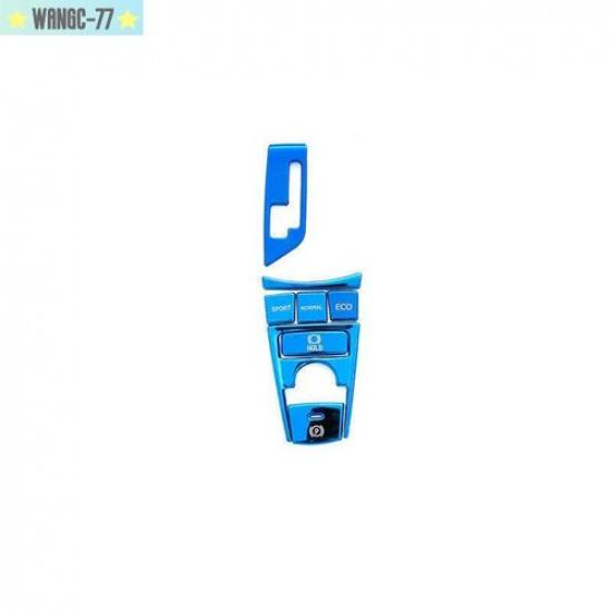 For Toyota Camry 2018- Blue Console Gear Shift Panel Button Cover Trim 8X