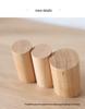 Cylindrical Solid Wood Hook for Entryway, Bathroom, or Kitchen