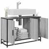 Bathroom Vanity Unit Grey Sonoma 90 X 33 X 60 Cm Particleboard