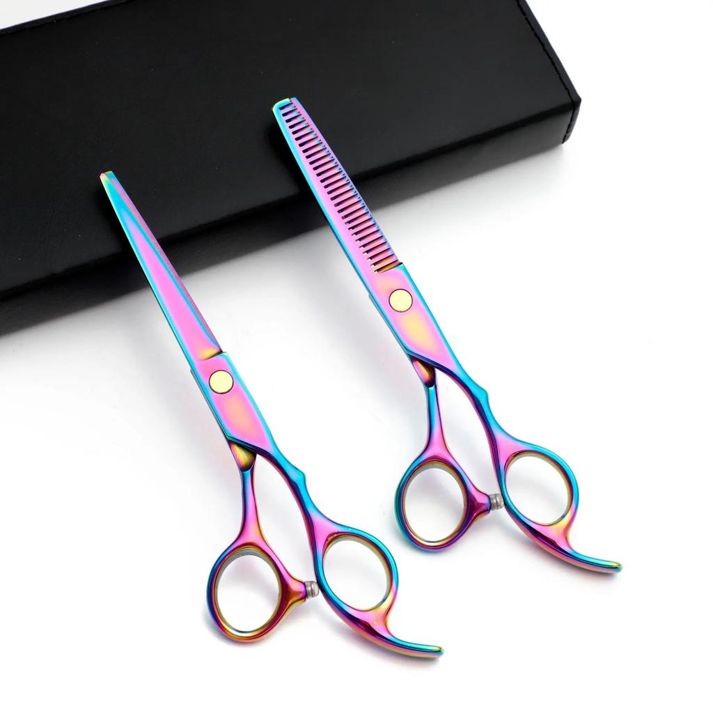 Hair Scissors 6.5 Professional Hairdressing Scissors Thinning Barber Scissor Set Hair Cutting Scissors