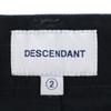 DESCENDANT Made In Japan Narrow Slim Pants 2 Black Men's Used