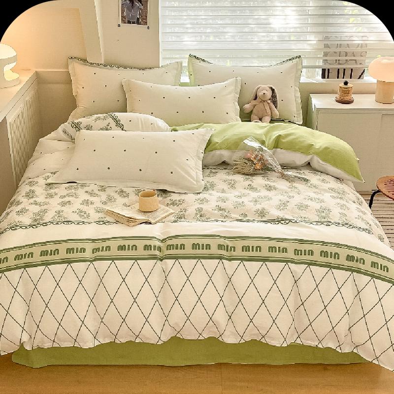 

Grace All-Cotton Monet Garden Printed Bedding Set