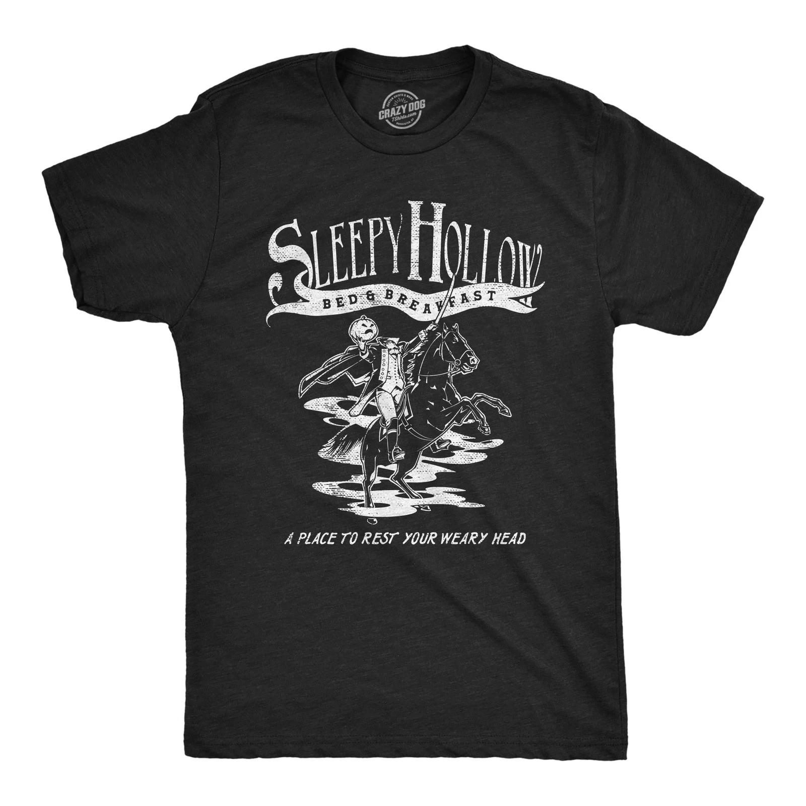 Mens Sleepy Hollow Bed and Breakfast T Shirt Funny Halloween Spooky Hotel Inn XXXL