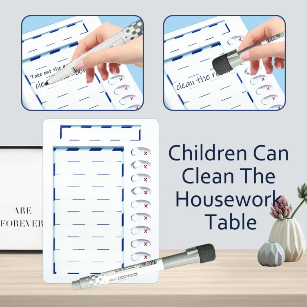 Children's Erasable Household Chore Chart, With Pen, Task Planning Board, To,do List Household Chore Schedule,5ml