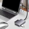 Compactly USB C Adapter 5 Port Expansion Dock with TF Card Reader USB3.0 for Laptop Smartphone Devices